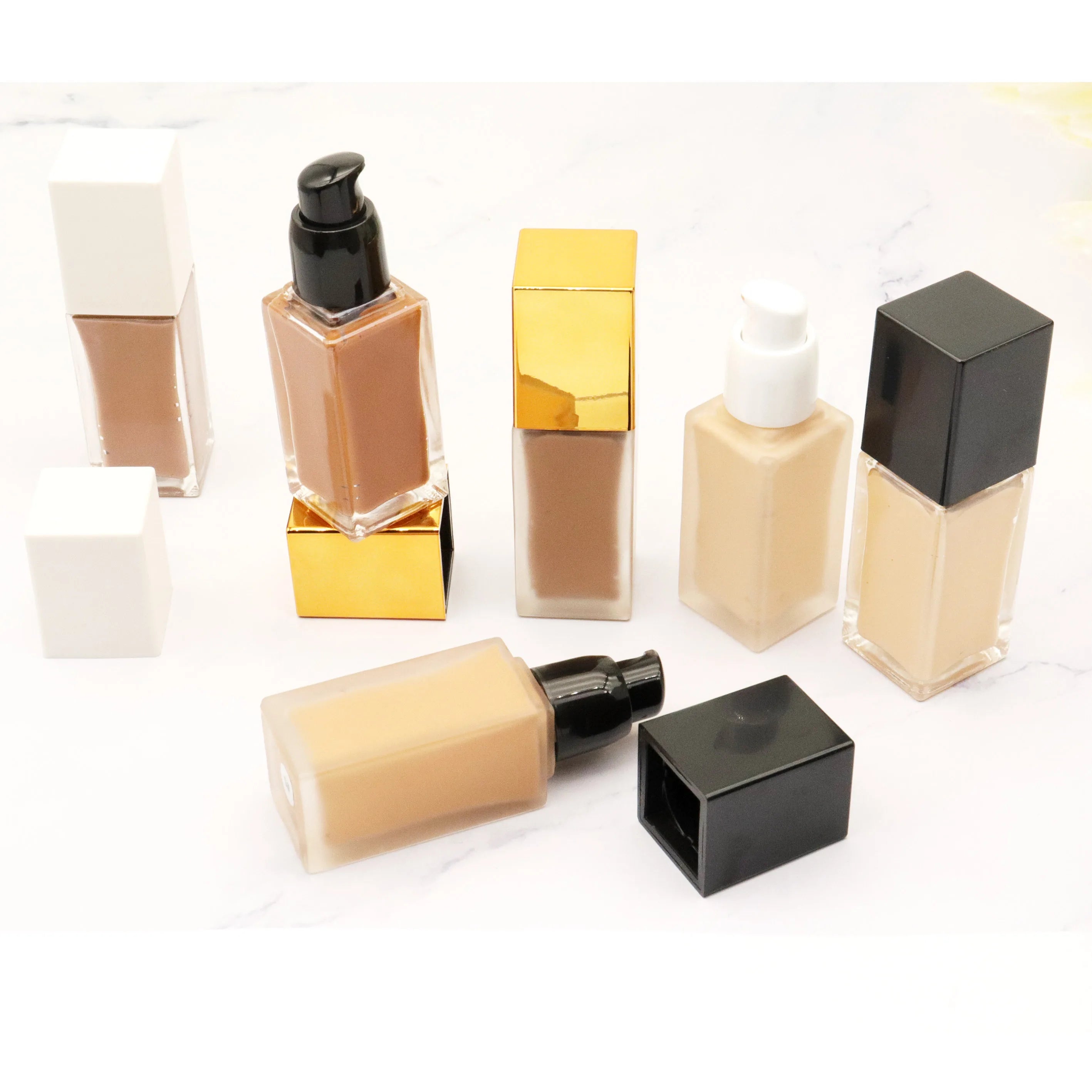Private Label Premium Original Makeup Oil Free Natural Hd Coverage Easy Apply Matte Color Stay Liquid Foundation