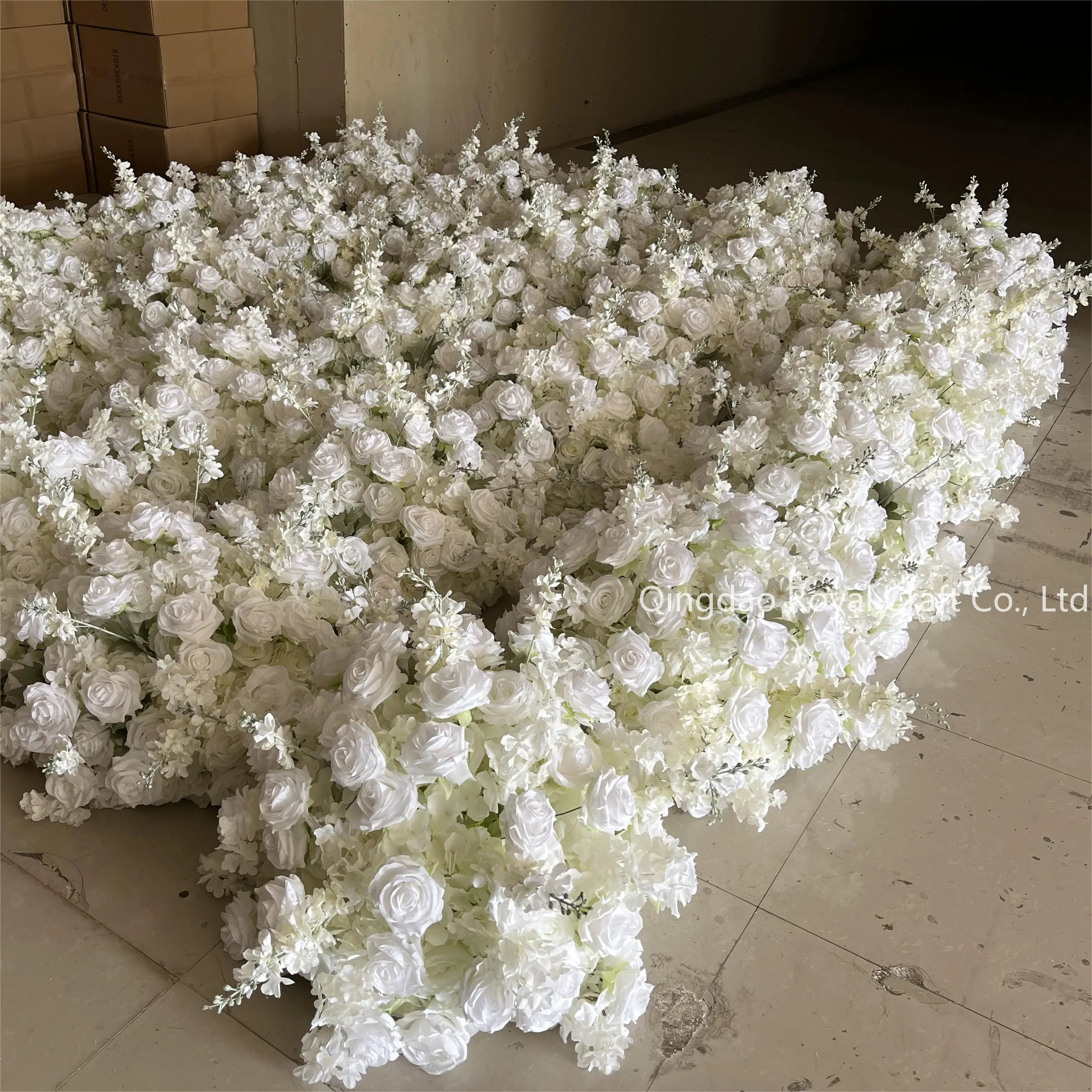 High Quality White Delphinium Cherry Flower Ball Large Artificial Christmas and Graduation Centerpieces