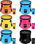 Collapsible PVC Bucket with Handle Lightweight Folding Water Container 20L Portable Camping Fishing