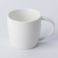 Customized 300ml Matte White Initial Mug Porcelain Cup for Cappuccino Coffee Tea