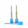 Wholesale Price Spiral Compression Endmills Solid Carbide Tungsten CNC Milling Cutters with Colorful Coating