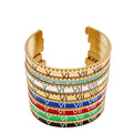 Luxury 14K Gold Plated Stainless Steel Roman Numerals Bracelet Famous Brand Female Charm Bracelets for Women