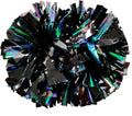 Professional 6" Metallic Pom Poms Plastic Cheer or Cheerleader Costume for Dance Class and Sports Team