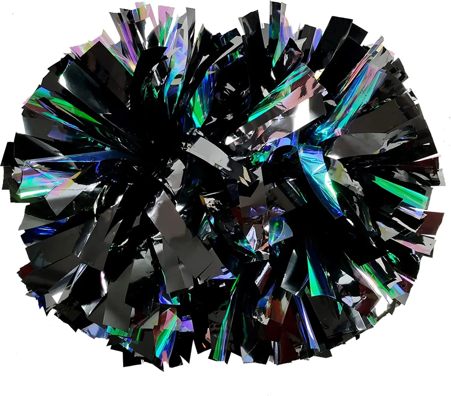 Professional 6" Metallic Pom Poms Plastic Cheer or Cheerleader Costume for Dance Class and Sports Team