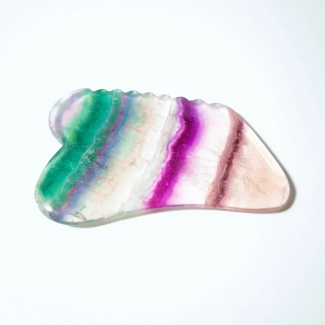 Huiying Natural Fluorite Gua Sha Crystal Facial Gua Sha Scraping Board