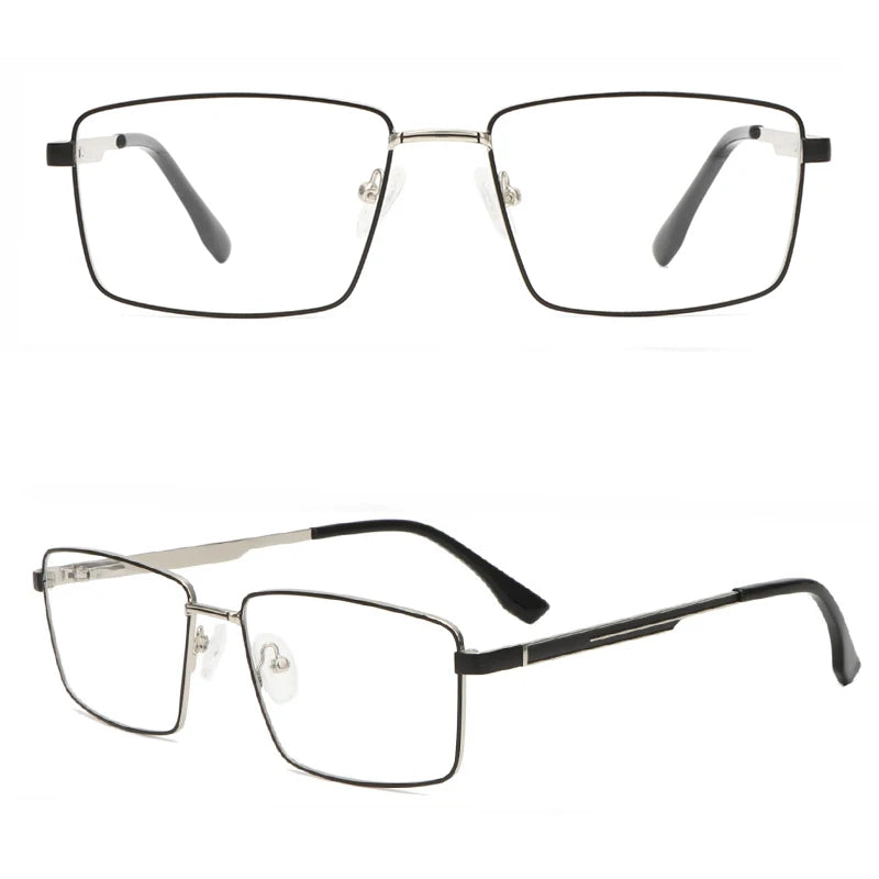 2025 Newest Square Metal Optical Frames Men Wholesale Manufactures Eyewear Spectacle Optical Glasses