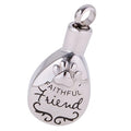 Water Drop Faithful Friend Urns Paw Print Stainless Steel Urn Pendant Keepsake Tear Drop Jewelry Pet Memory Cremation Urn Ashes
