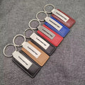 Hot Selling Customizable Metal & Leather Keychain Pendant Personalized Car Souvenir with Logo New & Popular Leather Keychains