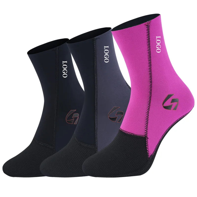 Custom Low Price Underwear Rubber Sole  Wetsuit Sock Beach Tennis Sand Wet Suit Diving Swimming Neoprene Socks