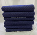 Blue and Black 72"x80" Modern Raschel Knitted Blanket 72"x80" Common Size Furniture Cover Removable Moving Pad