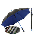 Color Umbrella Handle Fiber 27inch 8k Double Vinyl Sunshade 2 Persons Car Advertising Golf Umbrella Custom logo