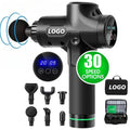 Custom Logo Professional Massager Gun Type-c 30 Speed Relaxation Fascia Massage Gun Vibration Therapy Muscle Massage Gun