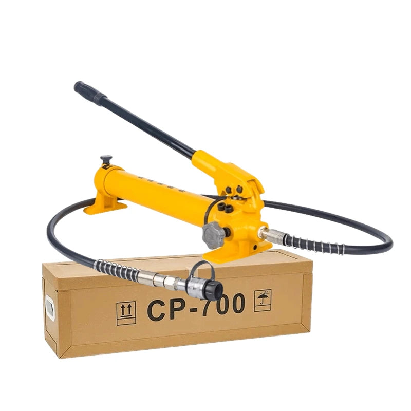 Glam Hydraulic Manual Hand Pump CP-700 Carbon Steel Construction Two-stage 700Mpa Pressure 900cc Oil Capacity Cylinder Jack OEM