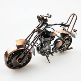 Home Decor Art Model Creative Retro Iron Art Motorcycle Model Metal Scooter Collection Simple Modern Ornaments Motorcycle Gifts