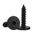 M2 M2.5 M3 X 6mm M4 M4.5 M5 M6 Zinc Plated Wafer Ultra Low Profile Screw Thin Flat Head Hexagon Hex Socket Self Tapping Screws