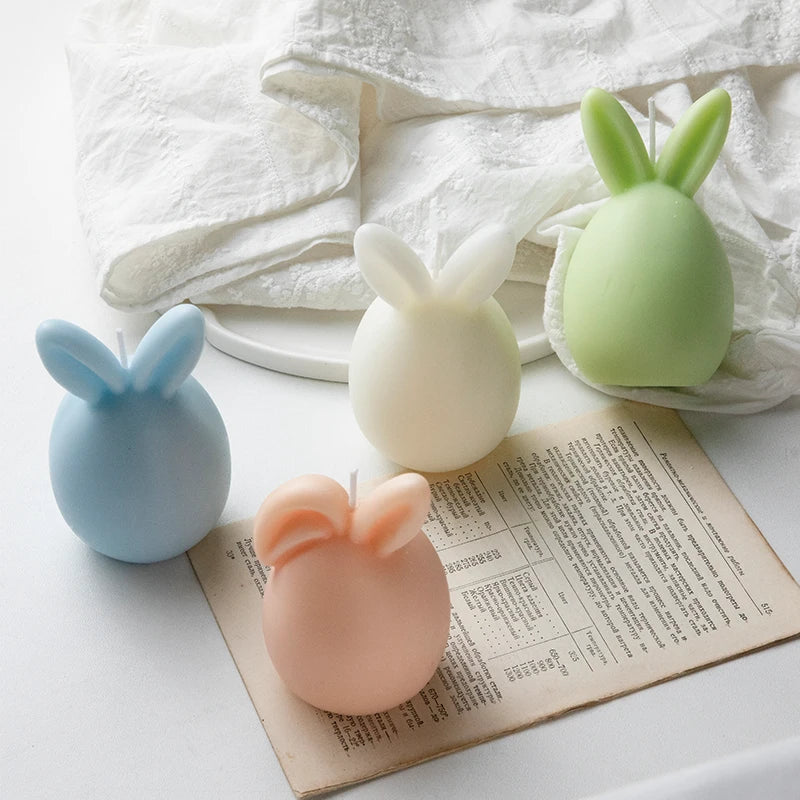 Easter Bunny Egg Scented Candle Factory Direct Holiday Decoration Gift Party Rabbit Shaped Candle