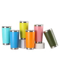 High Quality 20 oz Stainless Tumbler Insulated Vacuum Travel Mug Powder Coated Coffee Mug Skinny Tumbler Cup MegaBDM