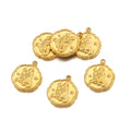 New Trendy Wholesale Jewellery Twelve Constellations  Stainless Steel Pendant 18K Gold 12 Zodiac Signs Pendant for Necklaces