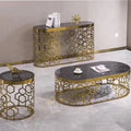 Marble Console Table Modern Design Hallway Entrance Gold Stainless Steel Frame Glass Console Tables Luxury Living Room Furniture