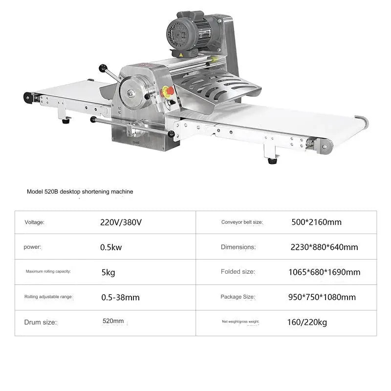 Custom Logo Automatic Dough Sheeter Making Machine for Bakeries Commercial Bakery Equipment New Condition for Churning Milk