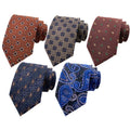 Custom Logo Fashion Striped Neck Ties for Men Polyester Jacquard Woven Ties