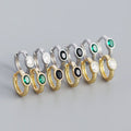New Cute Fashion S925 Sterling Silver Cubic Zircon Hoop Earrings for Wedding Party Gift Orthodox YHE0381 Jewelry for Women