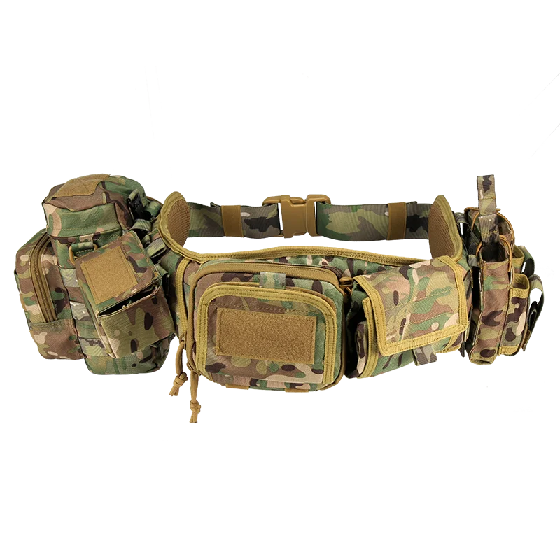 Yakeda Gear Cinturon Tactical Belt Hunting Gear Molle Heavy Duty Soft Padded Tactical Belt With Pouches Tactical Equipment