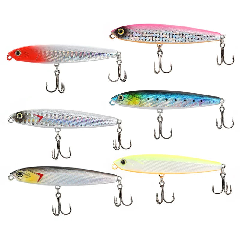 Flying Ghost II Metal Pencil Lure 10.5g/14.5g for Saltwater Fish & Marlin Topwater/Midwater Bait