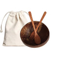 Fancy Handicraft Gift Set Custom Logo Organic Eco-Friendly Vegan Natural Dessert Coconut Bowl Spoon Fork Set