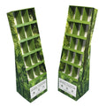 Customized Corrugated Cardboard Pile Boxes Supermarket Counter Display Organizer with Paper Shelves for Counter Display Storage