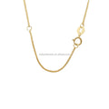 Fine Jewelry AU750 18k Chain Necklace Solid Gold Chopin Chain Good Quality Custom Design Chinese Gold Chain