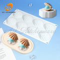 AK8 Shell Food Silicon Mold for Cake Decorating Supplies Silicone Pastry Ice Chocolate Mold Soap Candle Mould Baking Tray Bakery