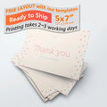 5x7inch custom logo greeting card flyer hangtag for take-out