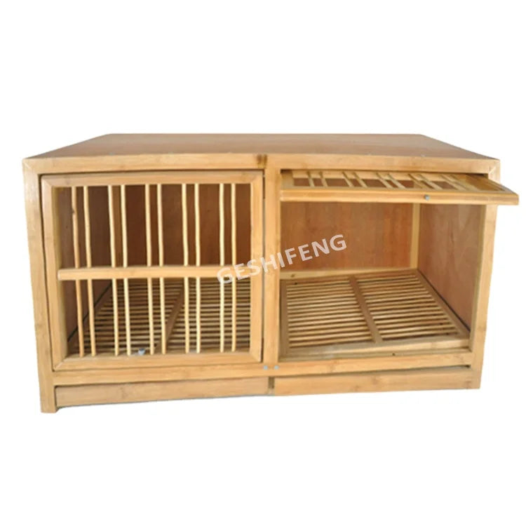 Foldable Matching Wooden Cages for Parrots Pigeons Birds Wooden Birdcage Folding Female&Male Breeding Birdhouse