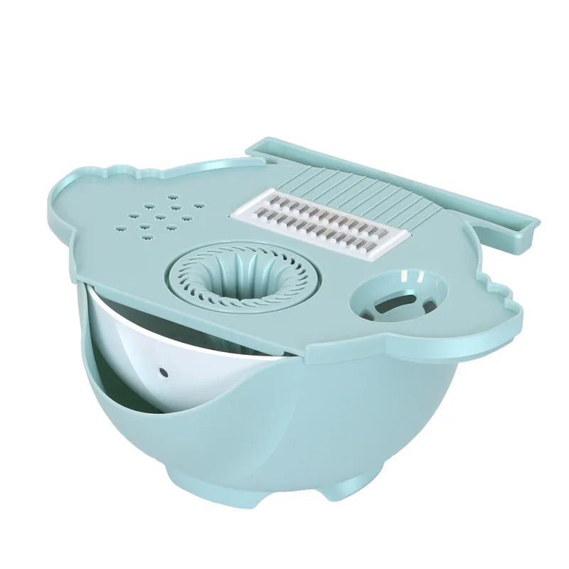 C94 7 in 1 Fruit Slicer Grater Shredders Household Multifunctional Vegetable Cutter Kitchen Accessories Drain Basket Slicers