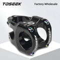 TOSEEK Factory Wholesale Aluminum Alloy Bicycle Handlebar stem 31.8*35mmMTB Road Folding Bicycle Short Stem Bicycle Parts OEM