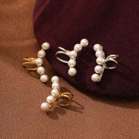 Fashion Non Pierced Ear Cuff Earrings Woman 18k Real Gold Plated Unique Hypoallergenic Stainless Steel Jewelry Wholesale
