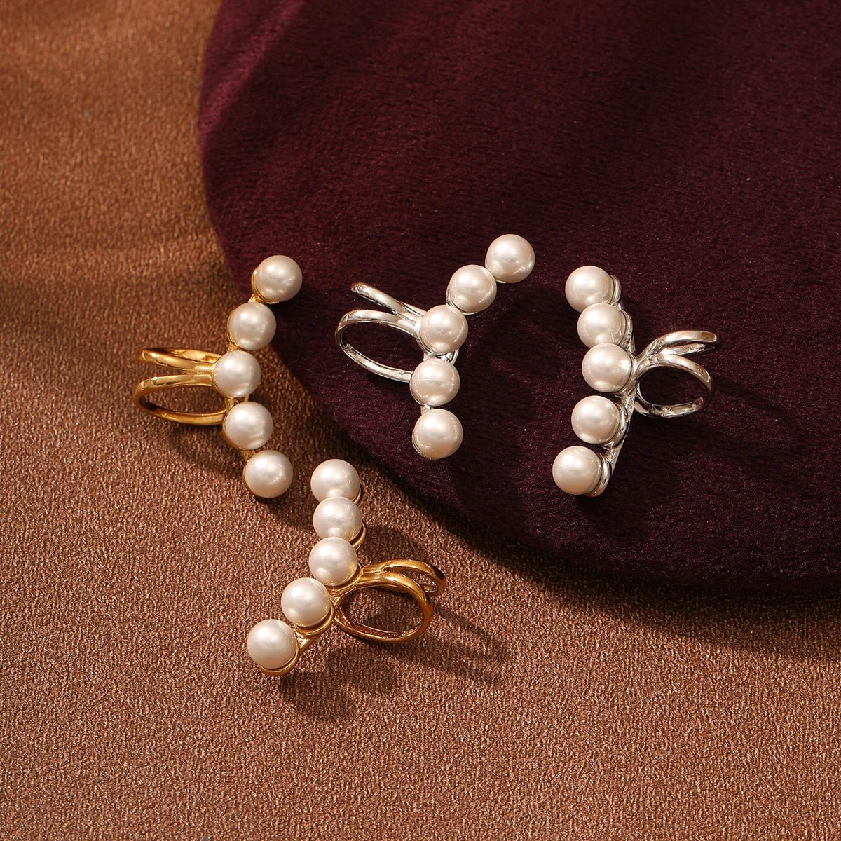 Fashion Non Pierced Ear Cuff Earrings Woman 18k Real Gold Plated Unique Hypoallergenic Stainless Steel Jewelry Wholesale