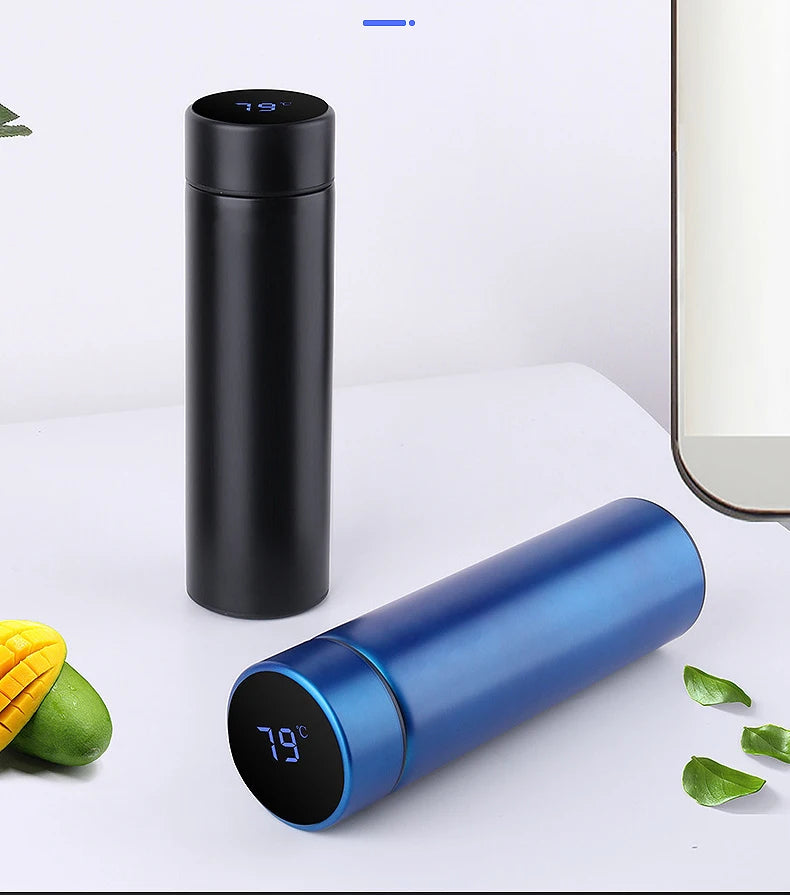Hot Sale Insulated Stainless Steel Vacuum Bottle Display Temperature Cup for Water Thermal Product  Travel Cup