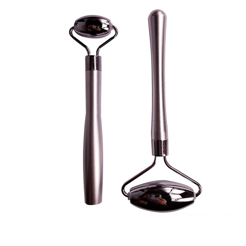 HZ Custom Logo Eye Guasha Skincare Tool Colorful Zinc Alloy Eye Makeup Cosmetic Spatula Wholesale Metal Eye Cream Gua Sha Spoon