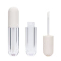 Lipgloss Tubes White Capsule Shape Makeup Packaging Liptint Bottle 4.5ml Clear Empty Lip Gloss Containers
