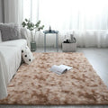 Custom Design Home Decor Tie Dyeing Plush Soft Carpets for Living Room Bedroom