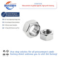 Wholesale High Quality M8 Hexagonal Nut DIN934 Surface Treatment Zinc Plated Carbon Steel Nut Stainless Steel Nuts and Bolts