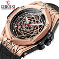 CHENXI 8249 Mens New Fashion Watches Brand Sport Waterproof Luminous Calendar Clock Men Quartz Wrist Watch