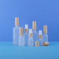 Refillable 5ml 10ml 15ml 30ml 50ml 100ml 1oz Frosted Glass Fine Mist Spray Bottle With Spray Pump Cap for Hair Spray