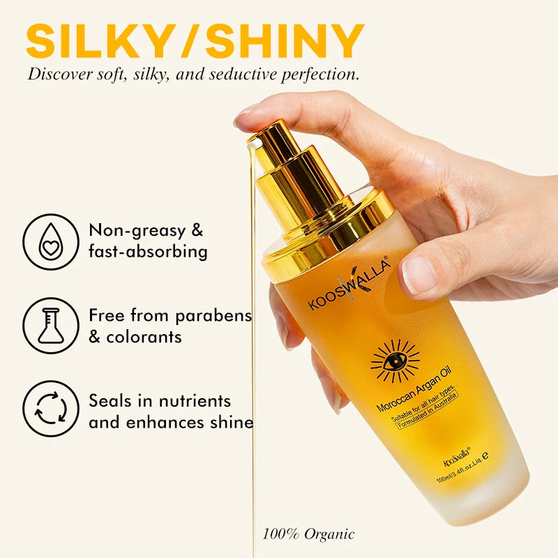 KooSwalla Wholesale Best Hair Care Oil Manufacturer Herbal Collagen Argan Natural Hair Oil for Dry Hair