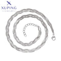 XUPING T000955246 Famous Silver Grey Wholesale New Design Characteristic Line Fashion Simple Stainless Steel Jewelry Necklace