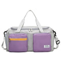 2022 New Fashion Color Matching Travel Bag Large Capacity Fitness Yoga Portable Travel Nylon Bag Ladies Fitness Bag