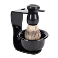 JDK Factory Price 3pcs Shaving Brush Set Shaver Brush Stainless Steel with Soap Bowl Kit