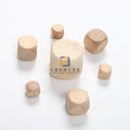 Wooden Dices Unfinished Square Blocks 2.5cm Laser Engraved Wood Polyhedral Cubes Dice Rounded Corners for DIY Craft Manufacturer